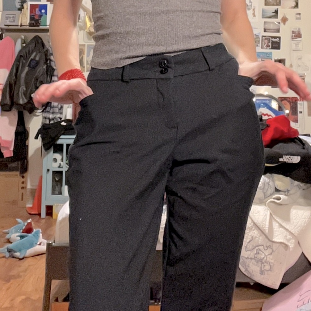 Lee Straight Leg Mid Rise Chinos size S